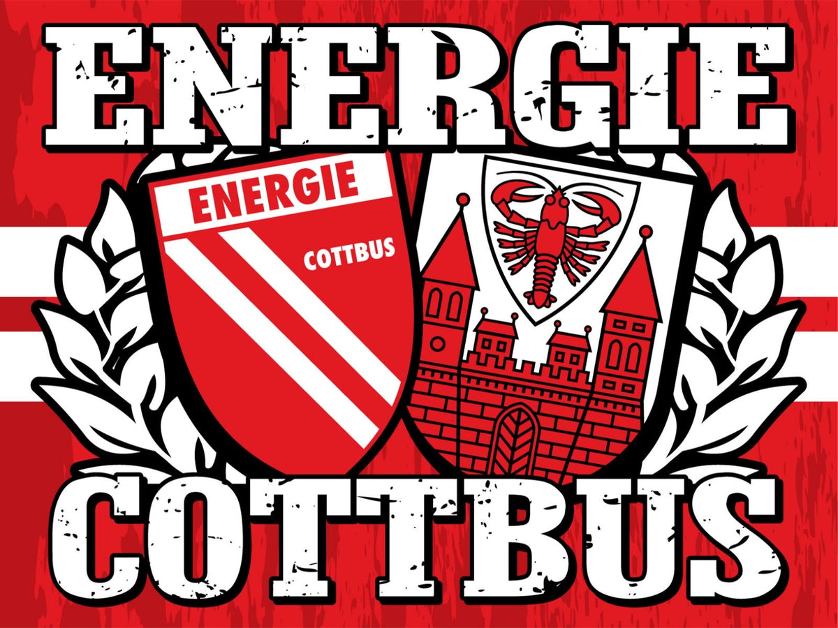 FC Energie Cottbus flagge 2 x 1,5 m Ultras Schal