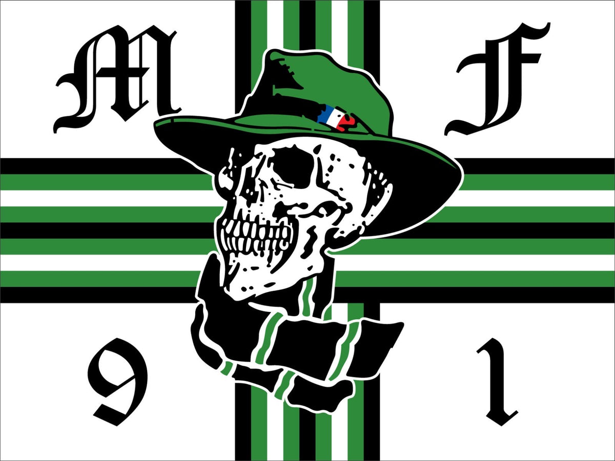 Vintage 15CM As Saint Etienne Asse France Football Emblème Banderole Drapeau