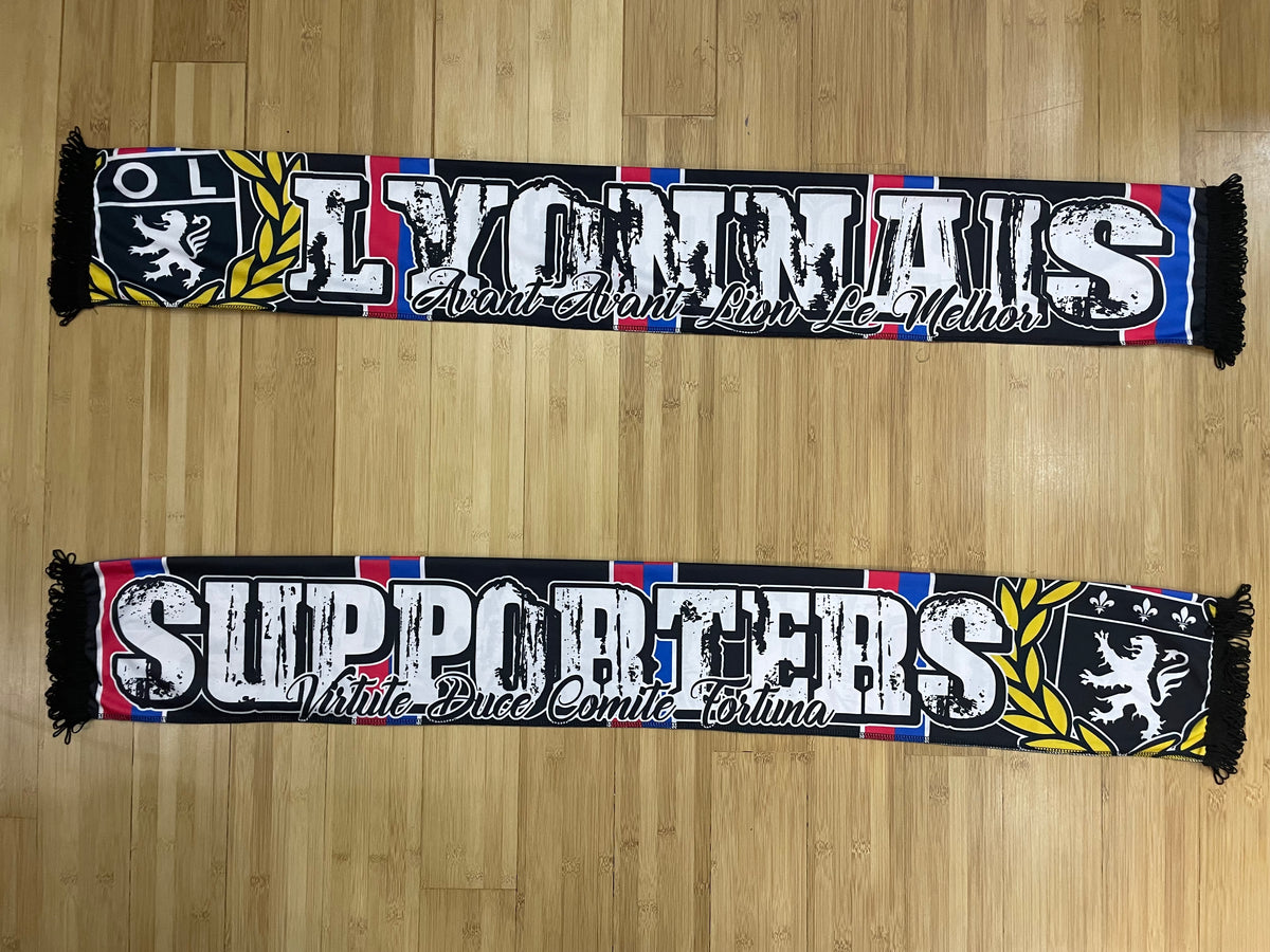Écharpe Supporter OL Olympique Lyonnais – Tête De Lion – Ultras Gerland