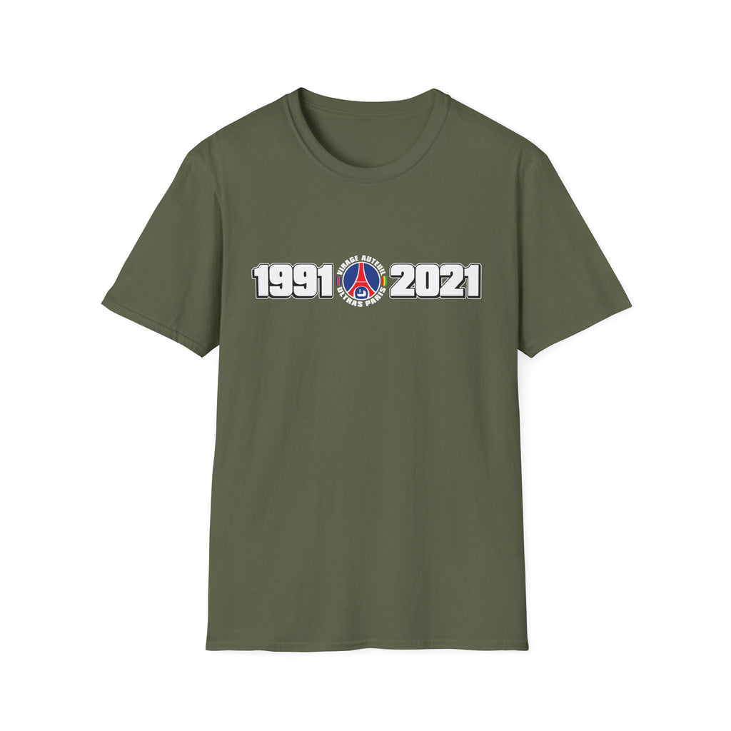 Psg - t-shirt - 52 - S - XXL size - VIRAGE AUTEUIL 1991-2021 30 ans