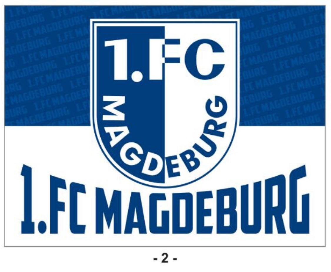 1. FC Magdeburg - flagge - 2 x 1,5 m