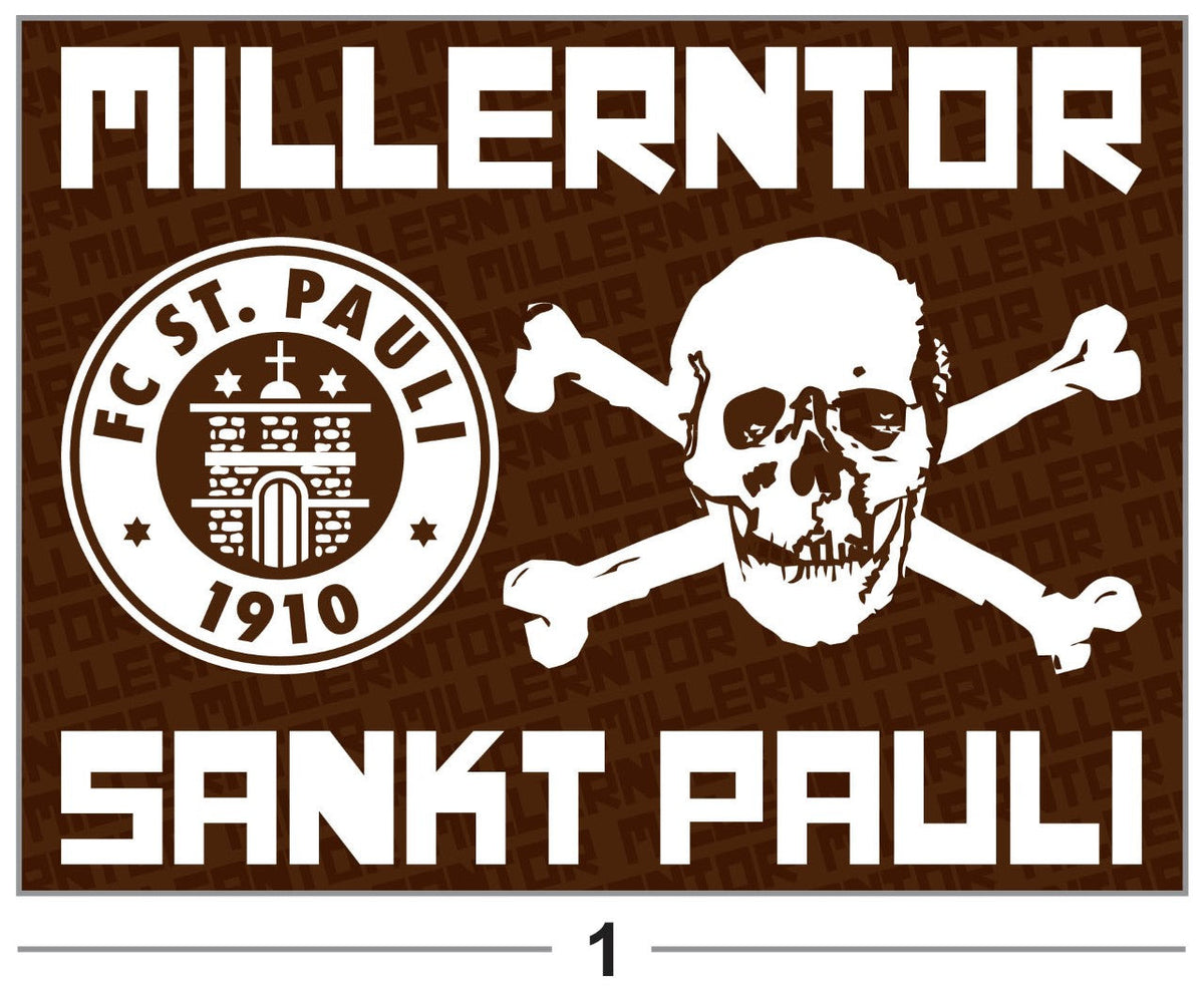 FC St. Pauli - flagge - 1,5 x 1 m