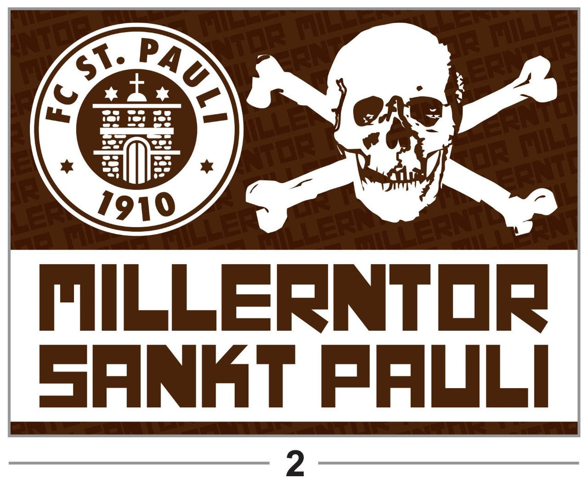 FC St. Pauli - flagge - 1,5 x 1 m