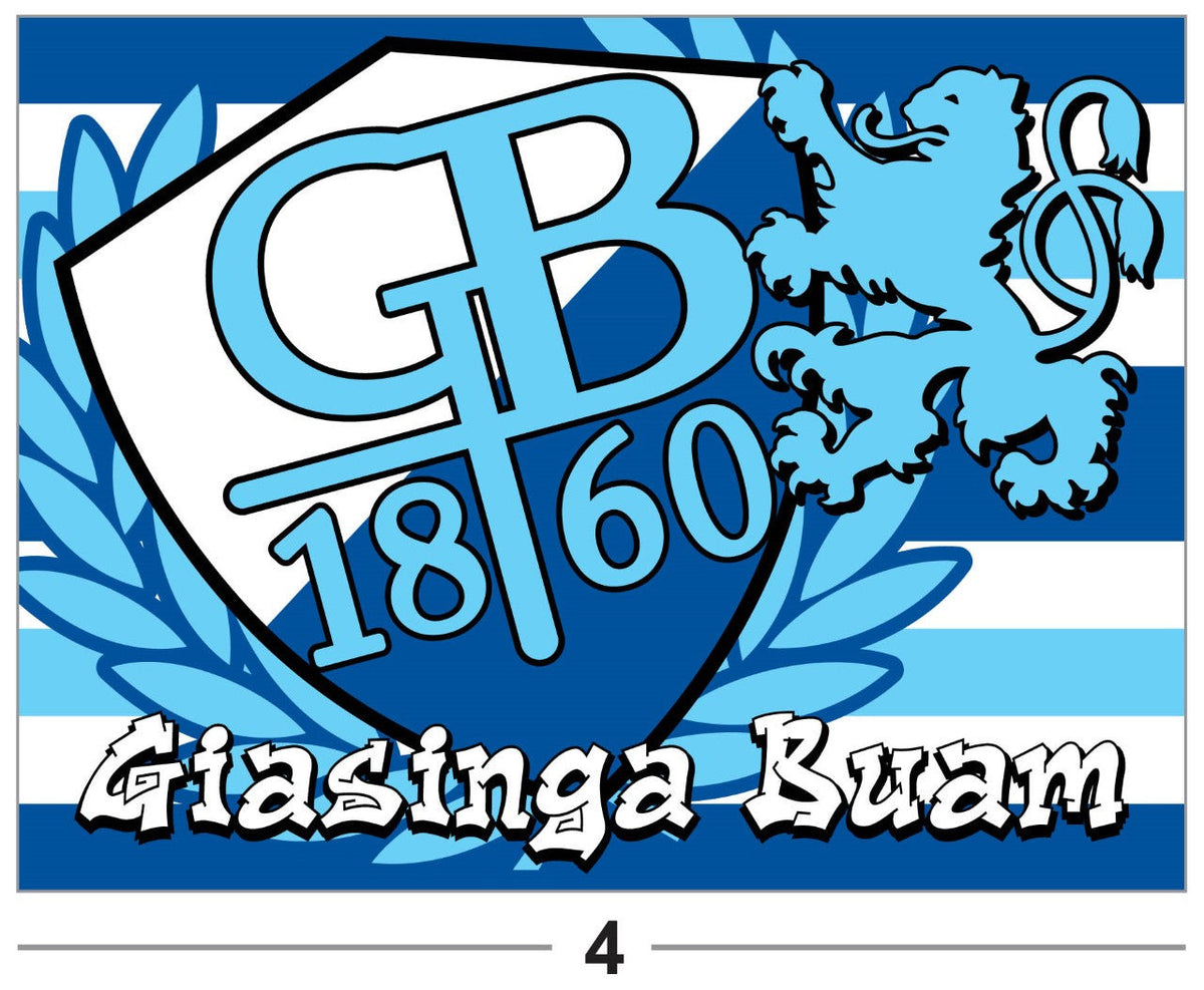 TSV 1860 MÜNCHEN - flagge - 1,5 x 1 m