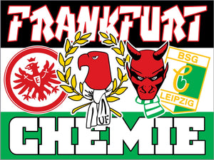 Eintracht Frankfurt - BSG Chemie Leipzig - flagge - 1,5 x 1 m