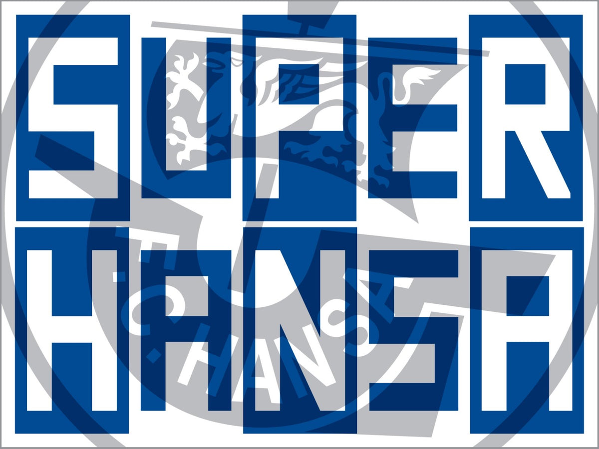 FC Hansa Rostock - flagge - 1,5 x 1 m
