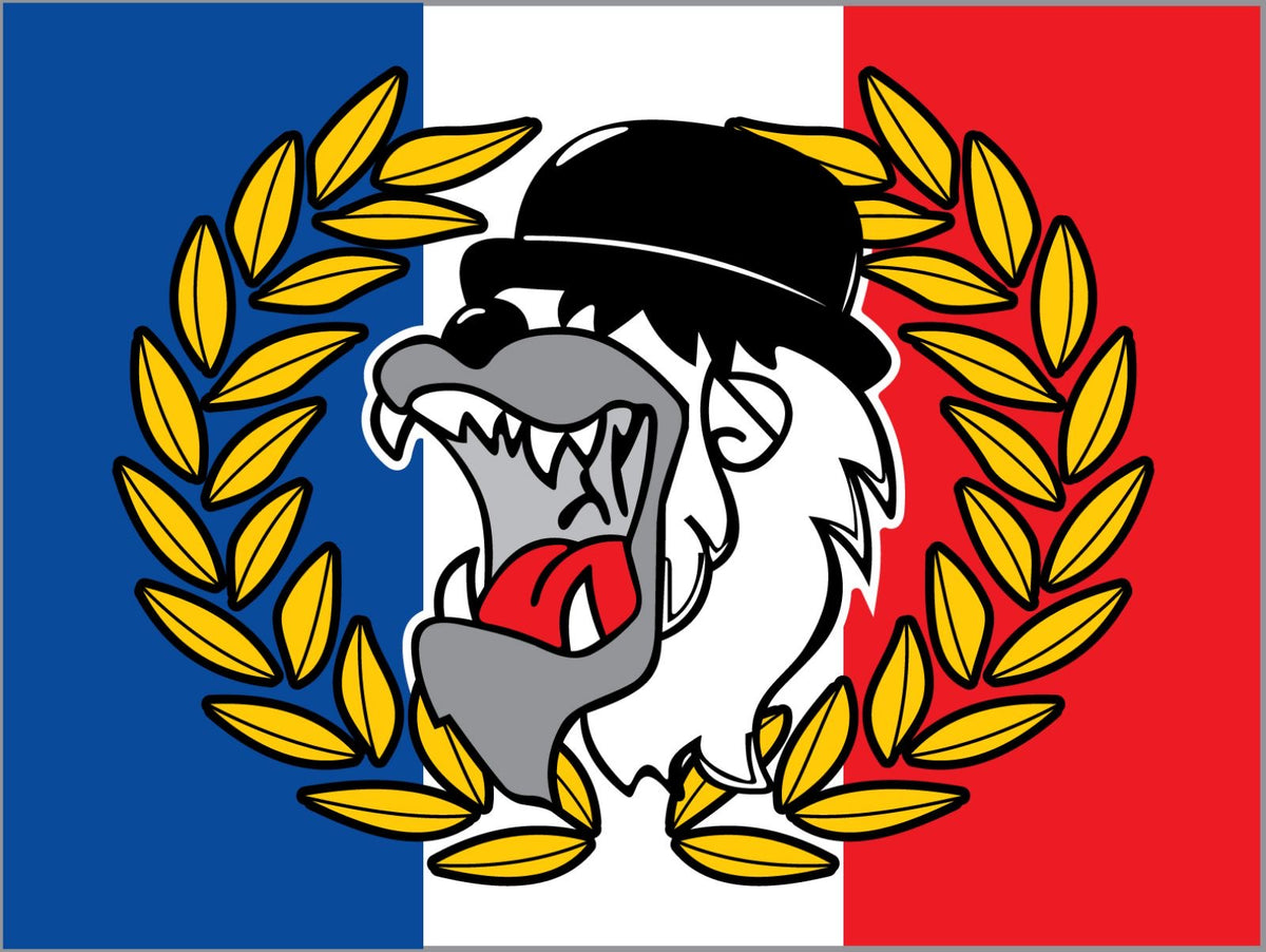 Olympique Lyonnais - drapeau - 2 x 1,5 m