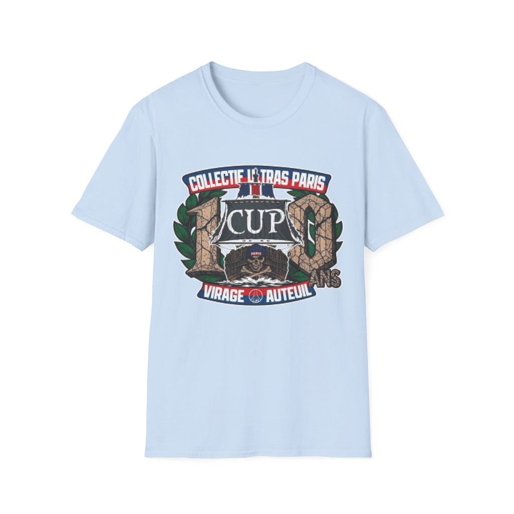 Psg - t-shirt - 103 - S - 3XL - CUP 10 ans light blue