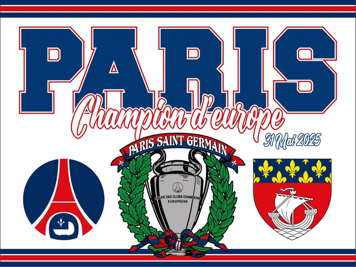 PSG - DRAPEAU - 1,5 x 1 m