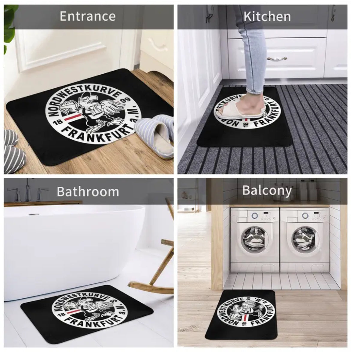 Eintracht Frankfurt - dootmat - 40x120cm