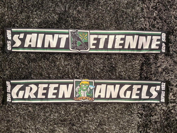 Ancienne planche de 11 autocollants Green Angels 1992 (ultra Saint Ancienne planche de 11 autocollants Green Angels 1992 (ultra Saint