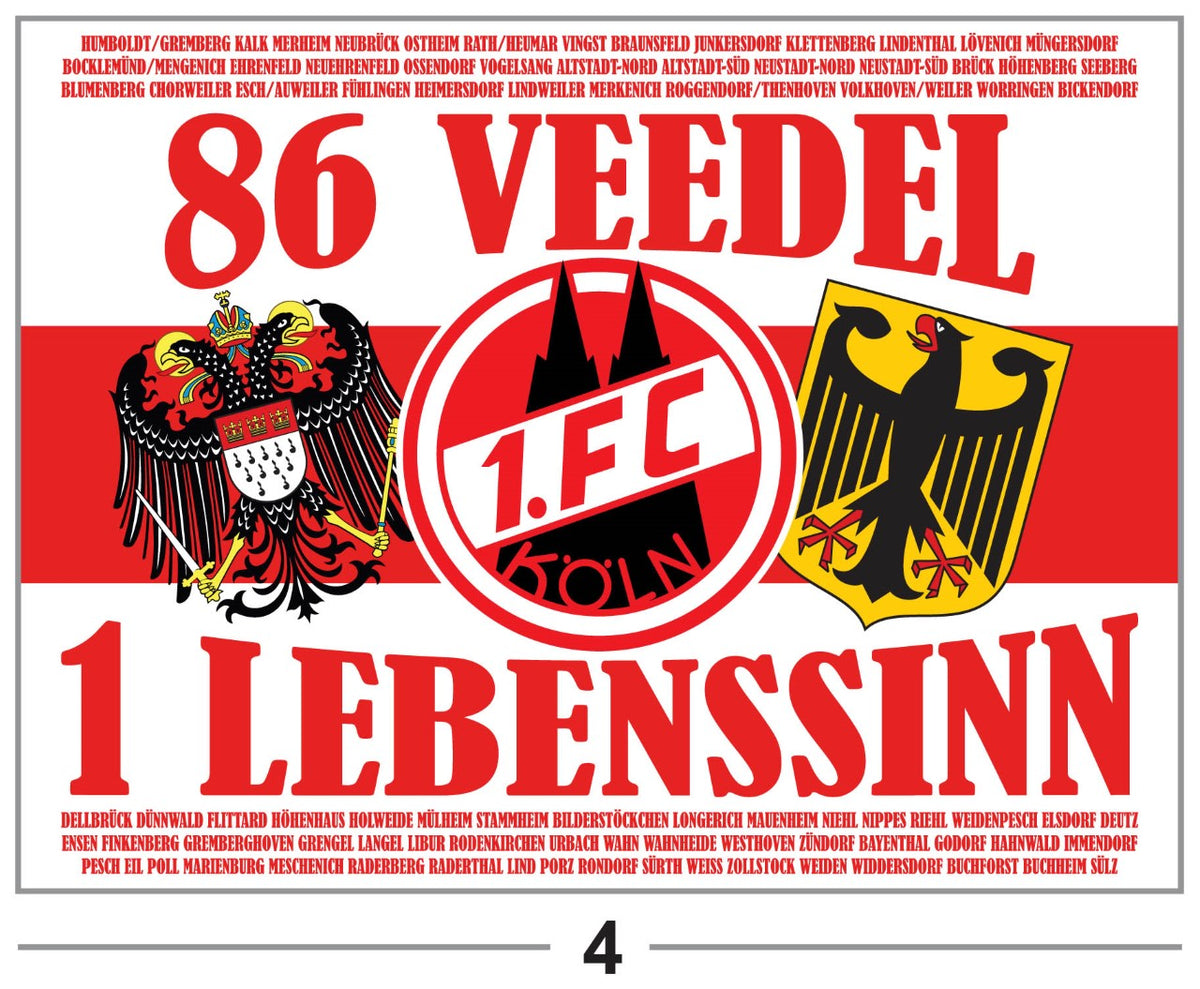 1. FC Köln - FLAGGE - 2 x 1.5 m