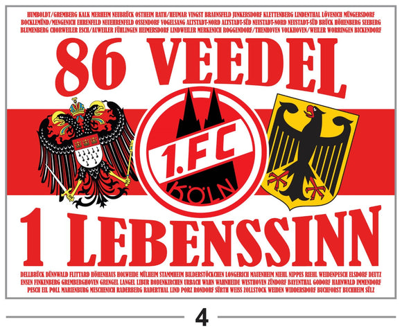 1. FC Köln  4 - FLAGGE - 2 x 1.5 m