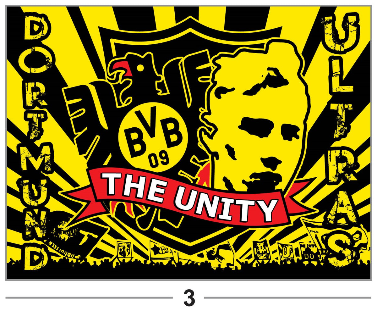 Borussia Dortmund - FLAGGE - 2 x 1.5 m