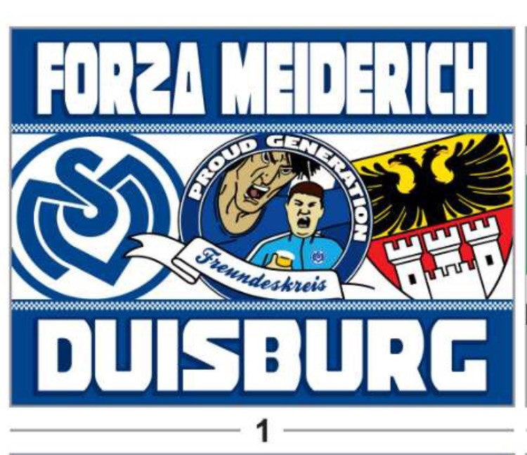 MSV Duisburg - FLAGGE - 2 x 1.5 m