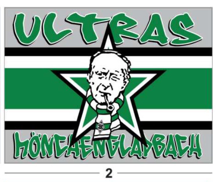 Borussia Mönchengladbach - FLAGGE - 1,5 x 1 m
