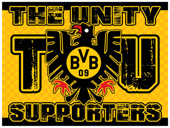 Borussia Dortmund 3-3 - FLAGGE - 1,5 x 1 m