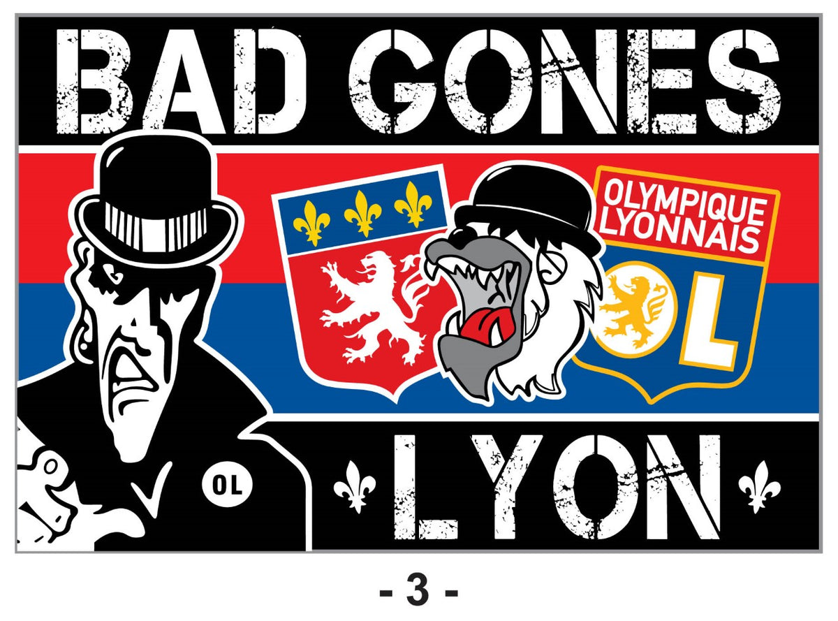 Olympique Lyonnais - DRAPEAU - 2 x 1.5 m