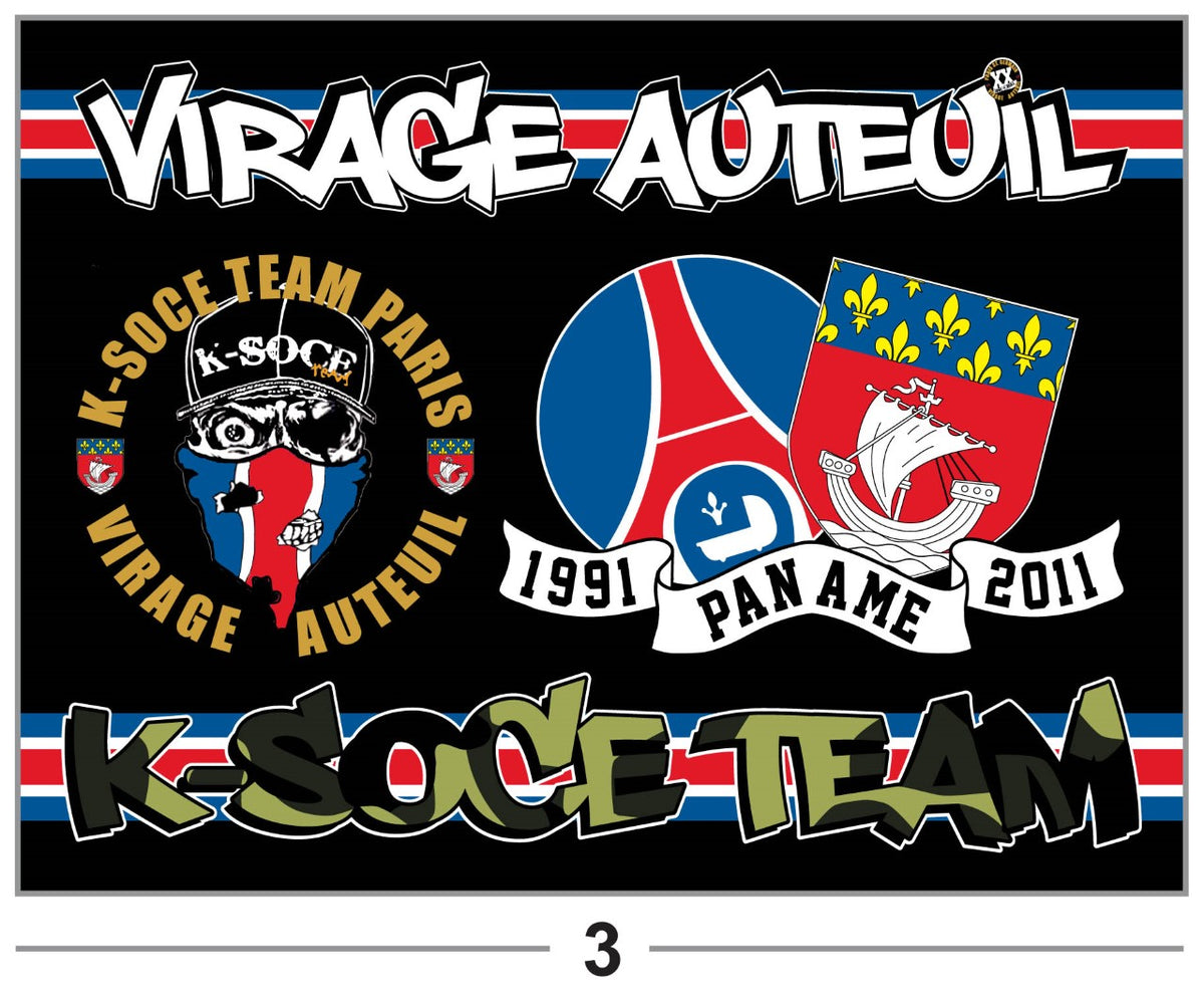 PSG - DRAPEAU - 1,5 x 1 m