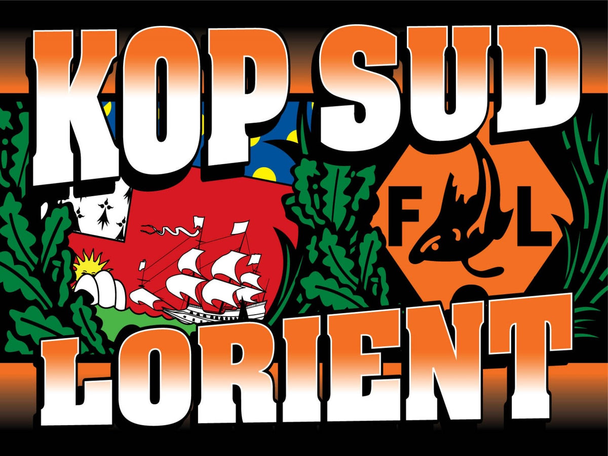 FC Lorient - drapeau - 1,5 x 1 m