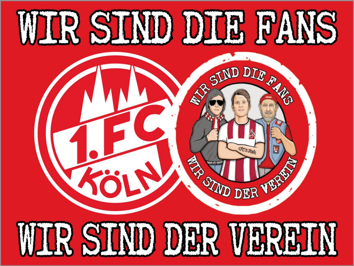 1. FC Köln - FLAGGE - 2 x 1.5 m