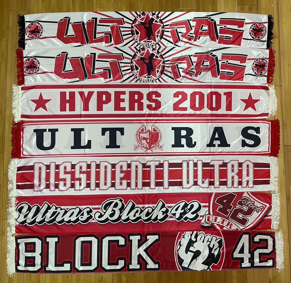 Fortuna Düsseldorf - 7 seidenschals ULTRAS BLOCK 42