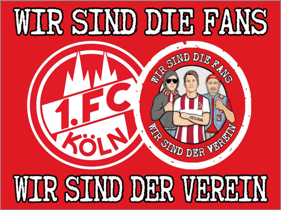 1. FC Köln 9-9 - FLAGGE - 1.5 x 1 m